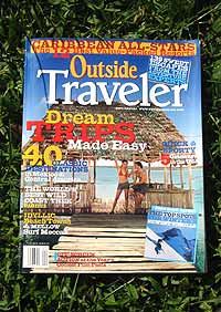 The cover of Outside Traveler magazine